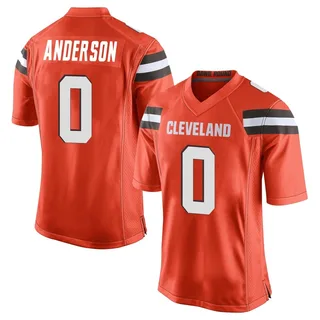 Aaron Anderson Men's Cleveland Browns Alternate Jersey - Game Orange