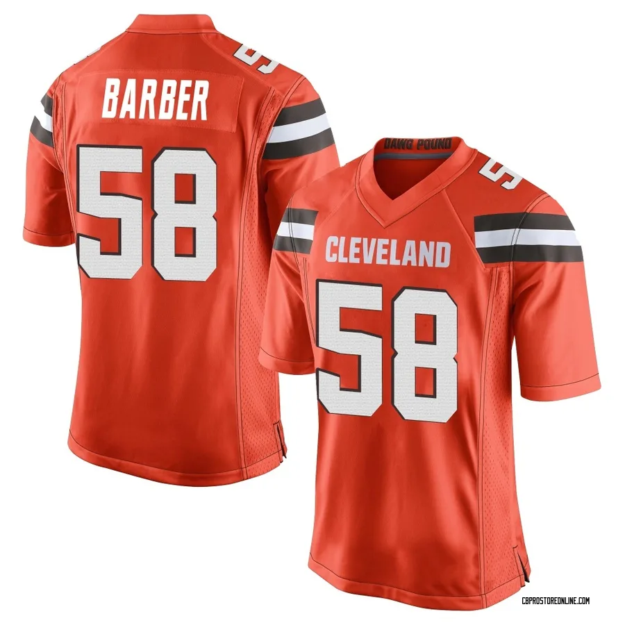Austin Barber Men's Cleveland Browns Nike Alternate Jersey - Game Orange