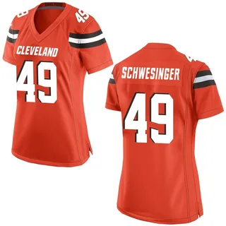 Carson Schwesinger Women's Cleveland Browns Nike Alternate Jersey - Game Orange