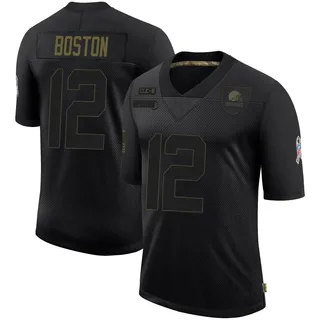 Denzel Boston Youth Cleveland Browns Nike 2020 Salute To Service Jersey - Limited Black