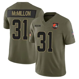 Donovan McMillon Youth Cleveland Browns 2025 Salute to Service Jersey - Limited Olive
