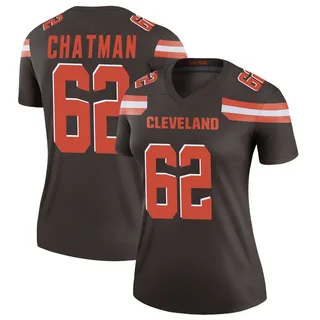 Elijah Chatman Women's Cleveland Browns Nike Jersey - Legend Brown