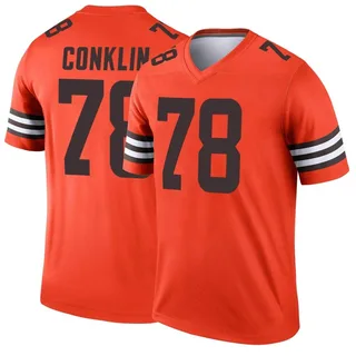 Jack Conklin Men's Cleveland Browns Inverted Jersey - Legend Orange