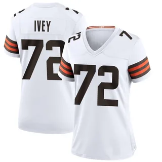 Jason Ivey Women's Cleveland Browns Nike Jersey - Game White