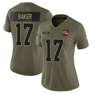 Jerome Baker Women's Cleveland Browns 2025 Salute to Service Jersey - Limited Olive