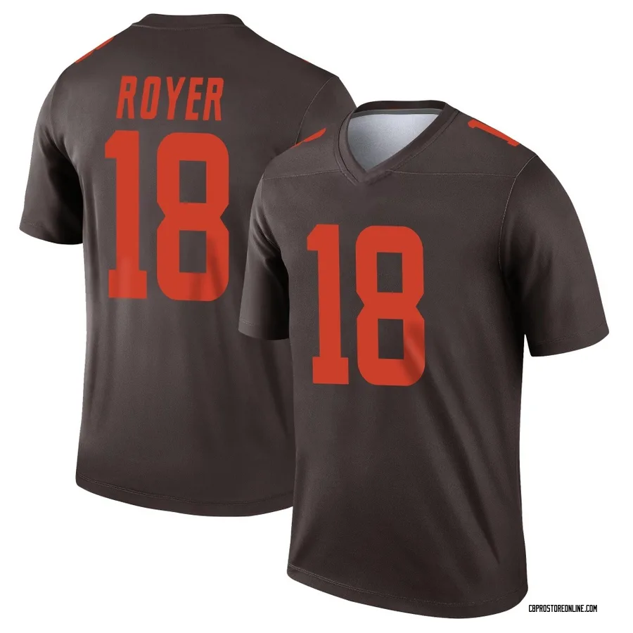 Joe Royer Men's Cleveland Browns Nike Alternate Jersey - Legend Brown