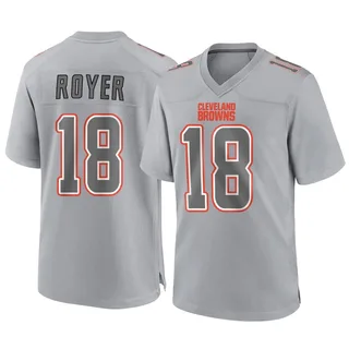 Joe Royer Men's Cleveland Browns Nike Atmosphere Fashion Jersey - Game Gray