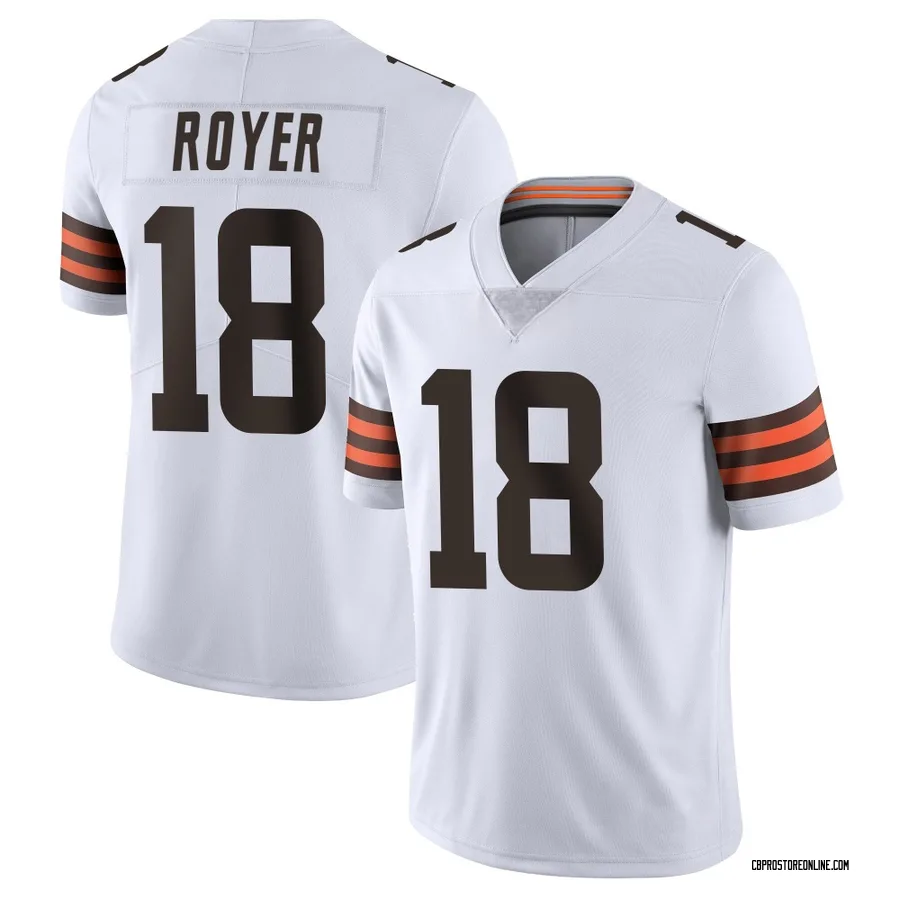 Joe Royer Men's Cleveland Browns Nike Vapor Untouchable Jersey - Limited White