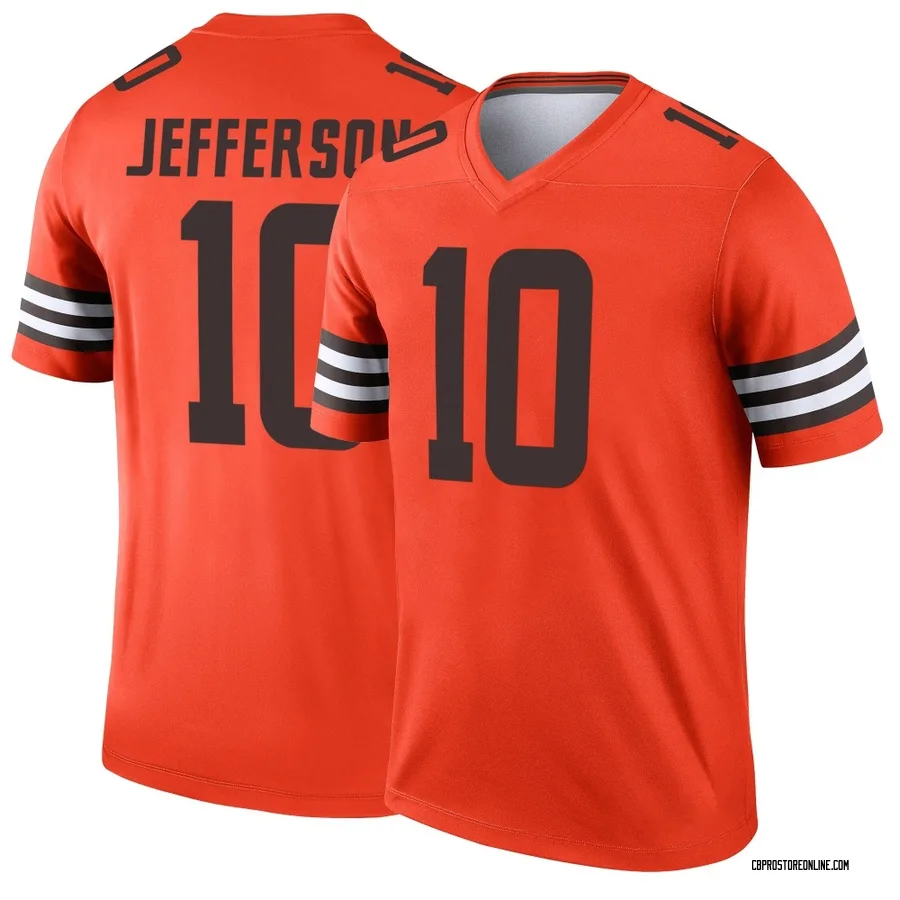 Justin Jefferson Youth Cleveland Browns Nike Inverted Jersey - Legend Orange