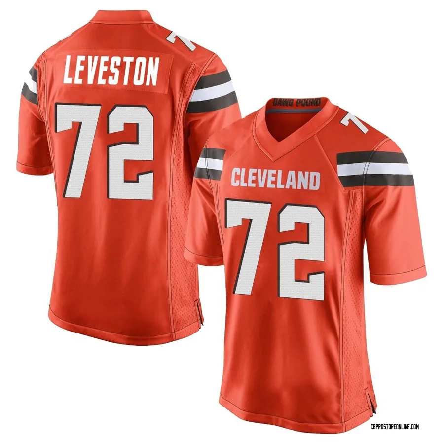 KT Leveston Youth Cleveland Browns Nike Alternate Jersey - Game Orange