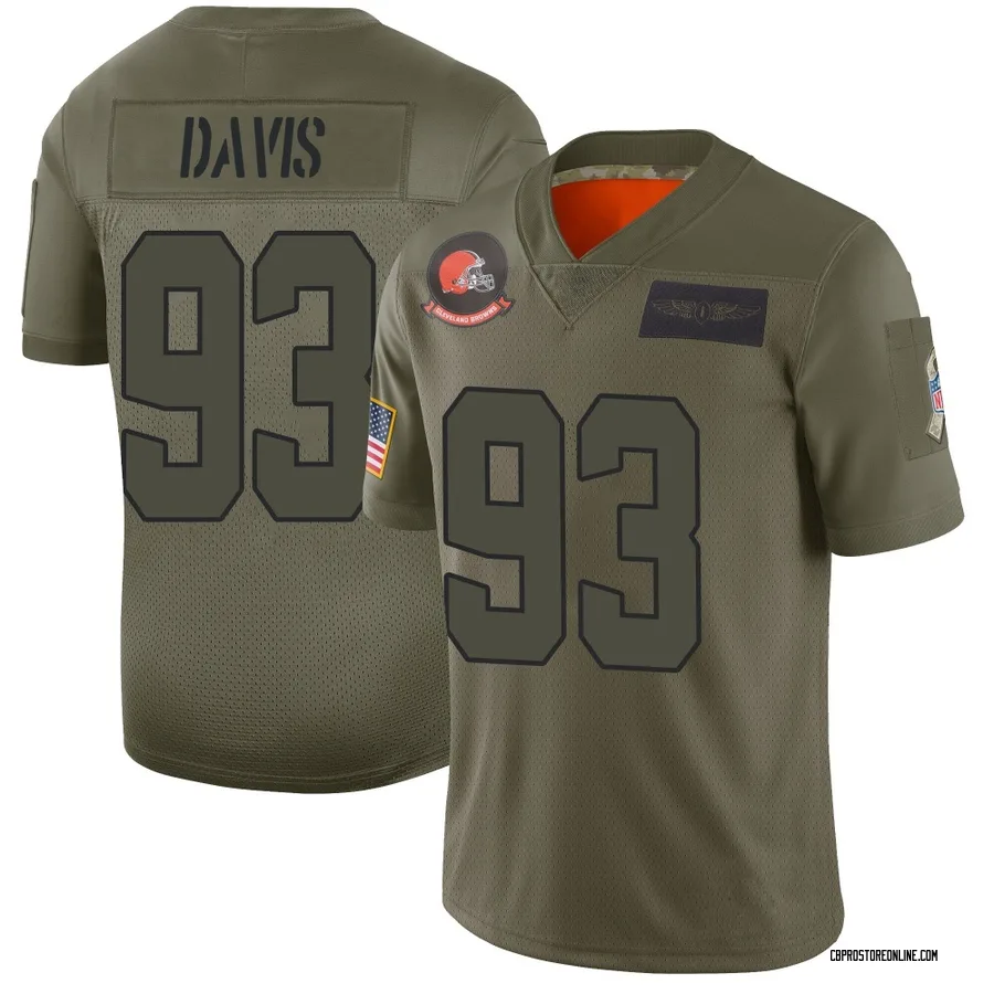 Kalia Davis Men's Cleveland Browns Nike 2019 Salute to Service Jersey - Limited Camo