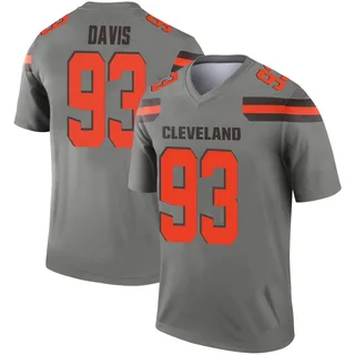 Kalia Davis Men's Cleveland Browns Nike Inverted Silver Jersey - Legend