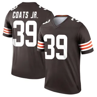 Michael Coats Jr. Men's Cleveland Browns Nike Jersey - Legend Brown
