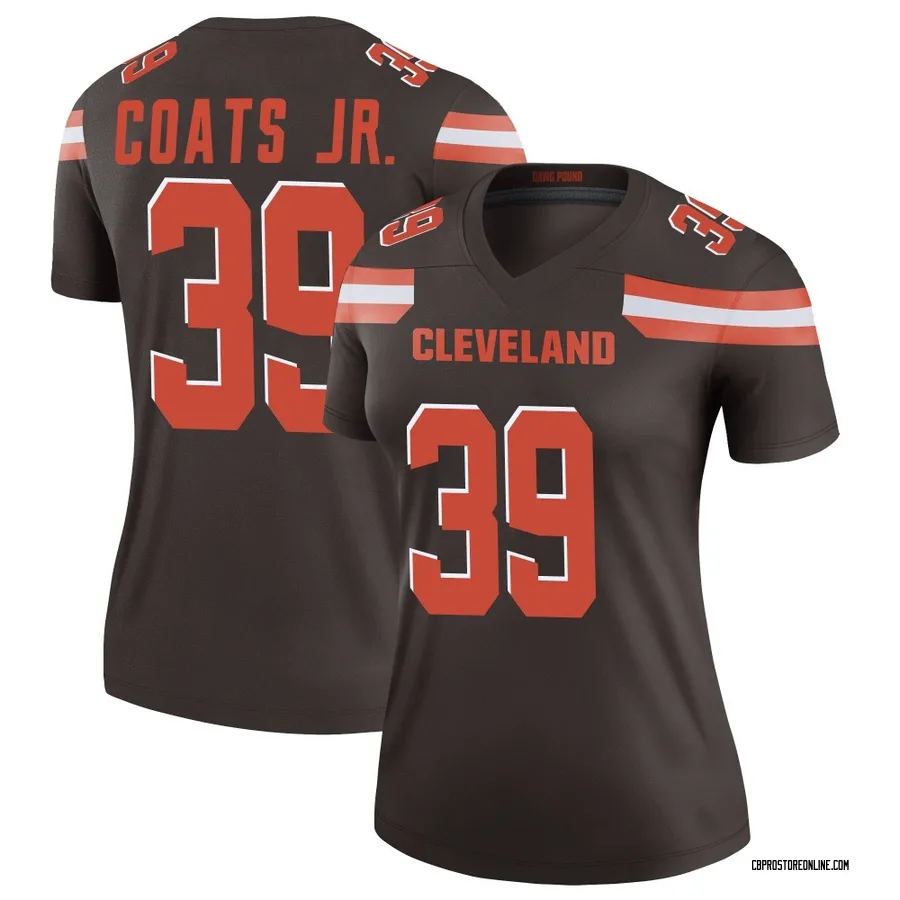 Michael Coats Jr. Women's Cleveland Browns Nike Jersey - Legend Brown