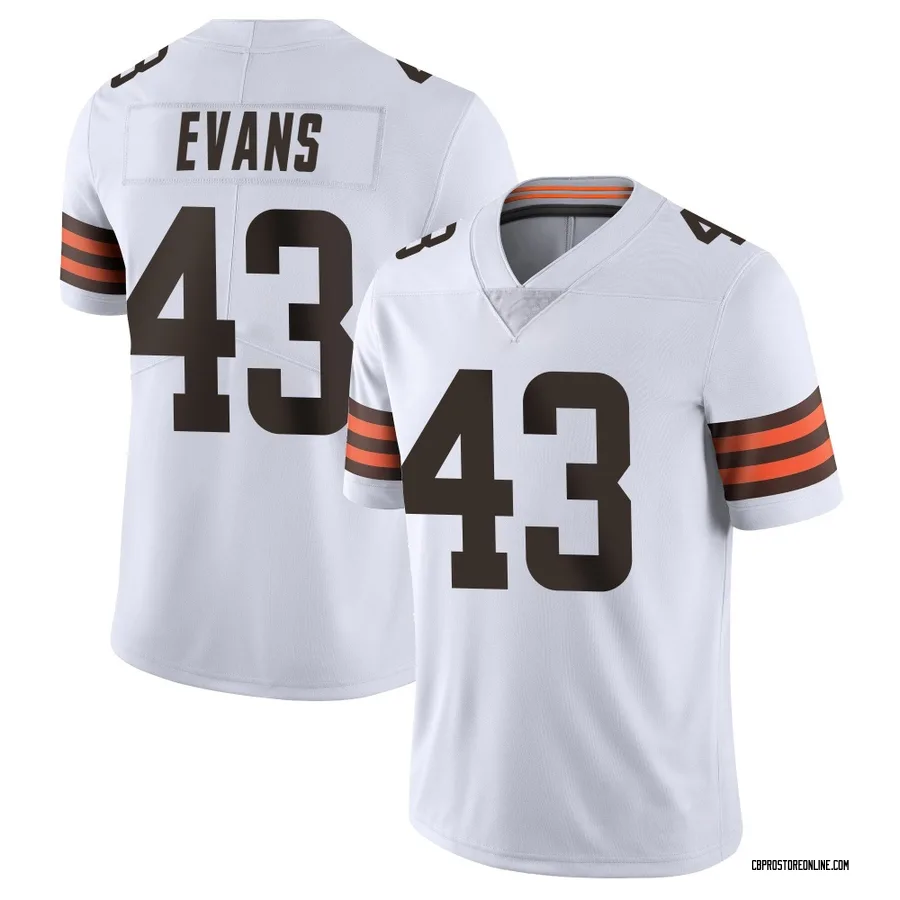 Nate Evans Youth Cleveland Browns Nike Vapor Untouchable Jersey - Limited White