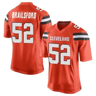 Parker Brailsford Men's Cleveland Browns Alternate Jersey - Game Orange