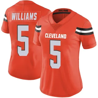 Quincy Williams Women's Cleveland Browns Nike Alternate Vapor Untouchable Jersey - Limited Orange