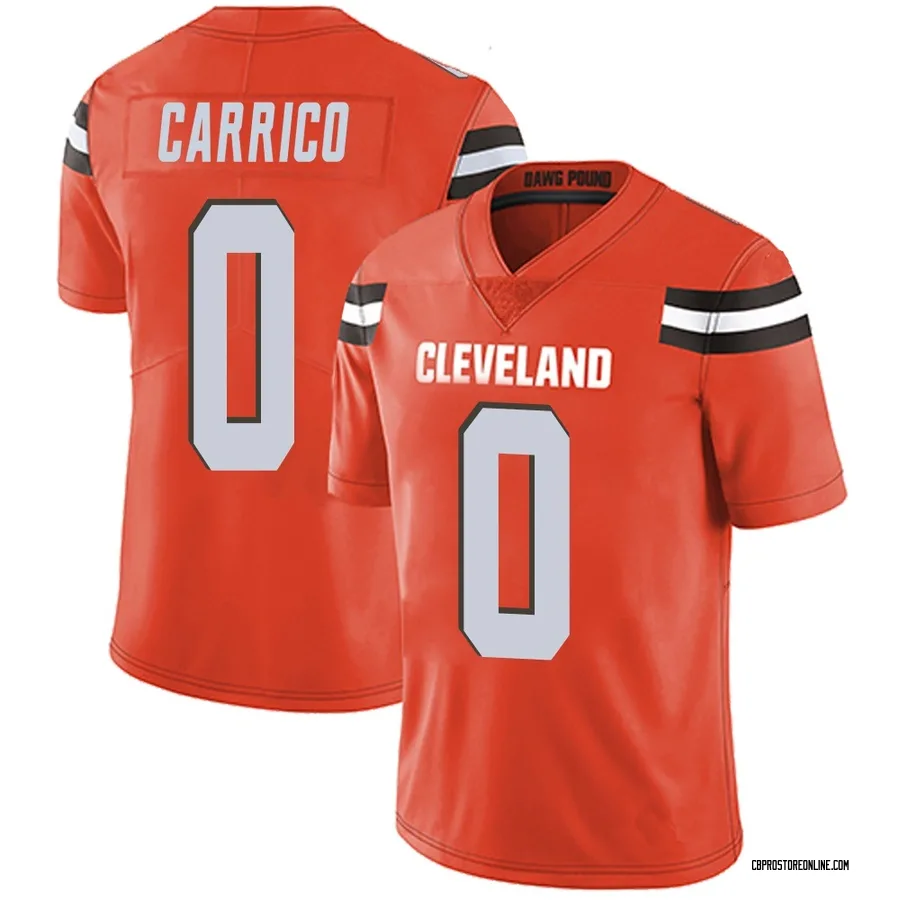 Reid Carrico Men's Cleveland Browns Nike Alternate Vapor Untouchable Jersey - Limited Orange