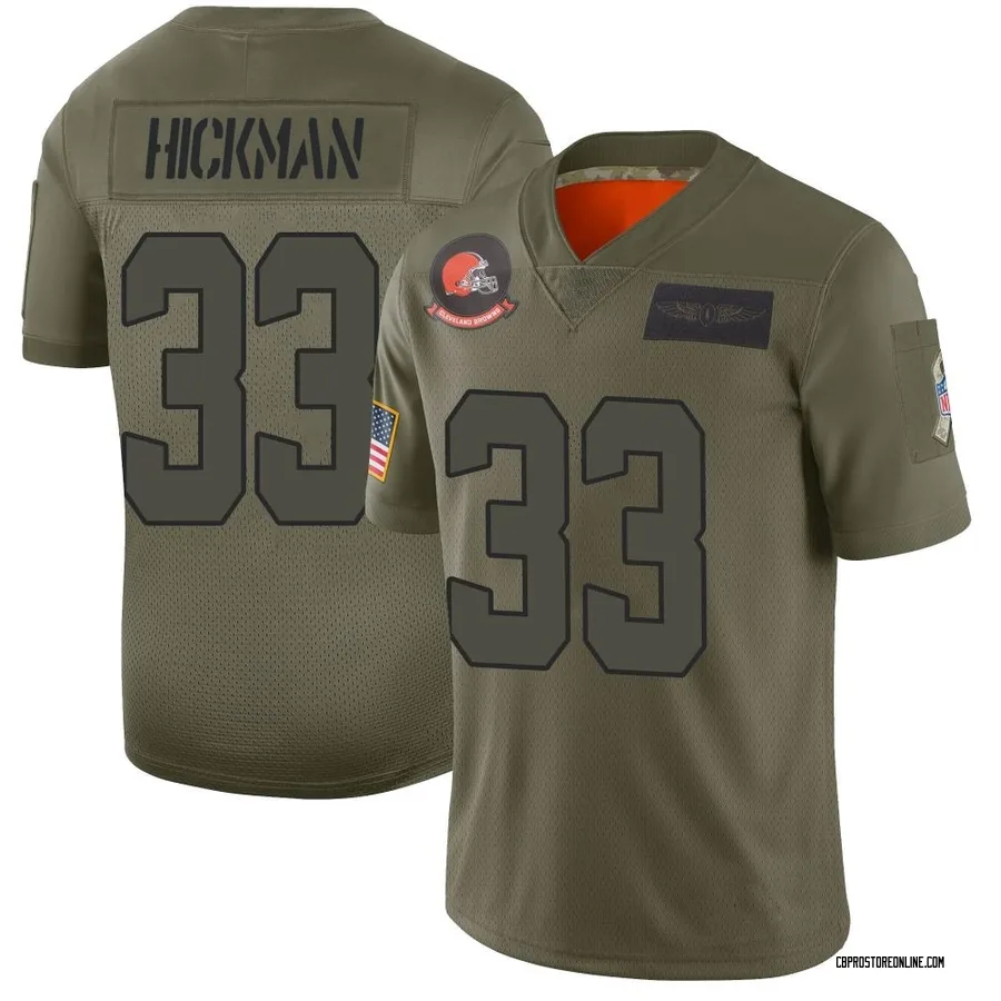 Ronnie Hickman Men's Cleveland Browns Nike 2019 Salute to Service Jersey - Limited Camo