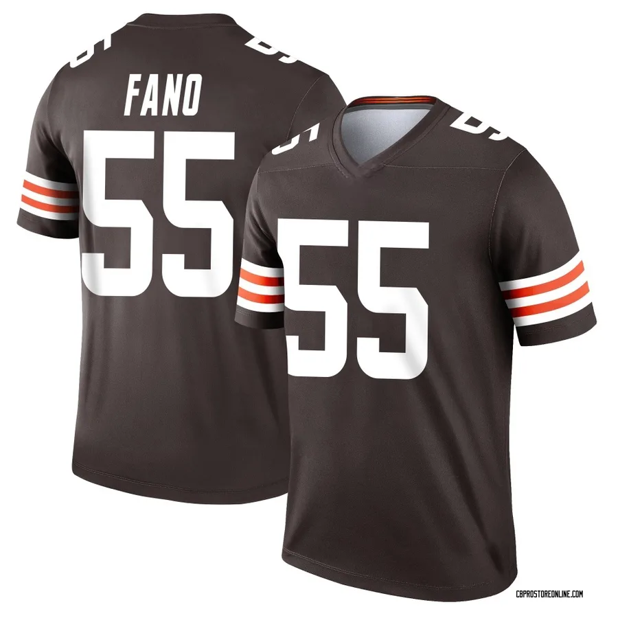 Spencer Fano Youth Cleveland Browns Nike Jersey - Legend Brown