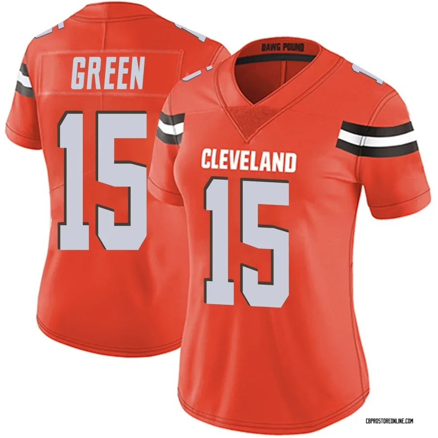 Taylen Green Women's Cleveland Browns Nike Alternate Vapor Untouchable Jersey - Limited Orange