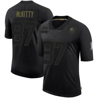 Tre' McKitty Youth Cleveland Browns Nike 2020 Salute To Service Jersey - Limited Black