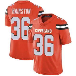 Troy Hairston Men's Cleveland Browns Nike Alternate Vapor Untouchable Jersey - Limited Orange