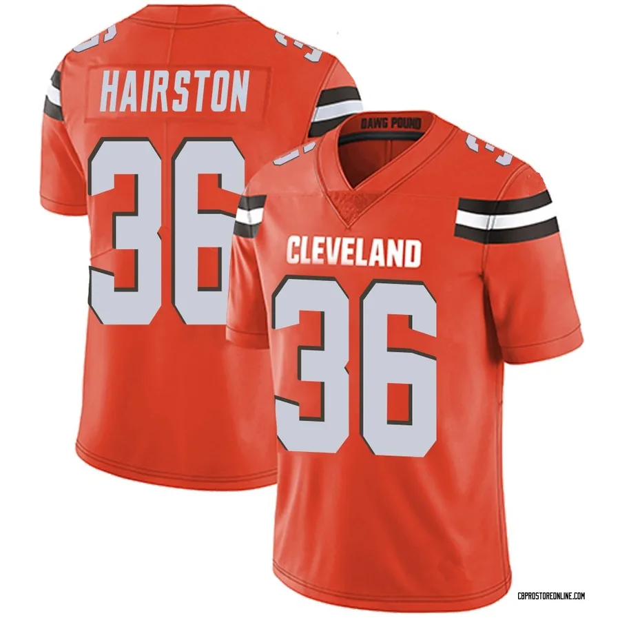 Troy Hairston Men's Cleveland Browns Nike Alternate Vapor Untouchable Jersey - Limited Orange
