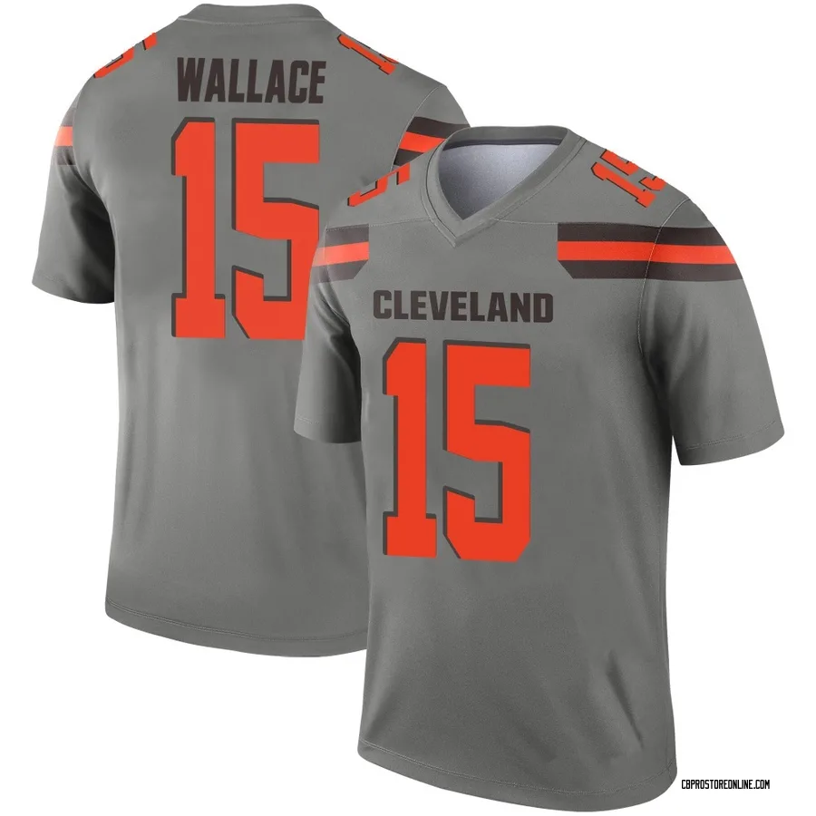 Tylan Wallace Men's Cleveland Browns Nike Inverted Silver Jersey - Legend