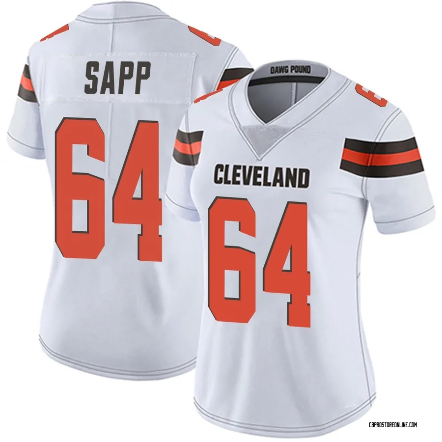 Tyreak Sapp Women's Cleveland Browns Nike Vapor Untouchable Jersey - Limited White